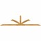 Ekena Millwork Richland Rough Sawn Timber Gable Bracket, Western Red Cedar, 108"W x 27"H x 2"D x 4"F, 6/12 Pitch GBW108X27X0204RIC00RWR - alternate 1